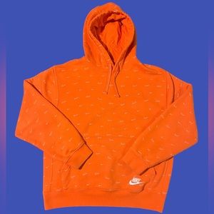 Mens Nike Orange Hoodie